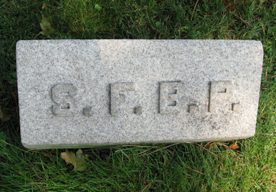 Sarah F. Pierson grave stone