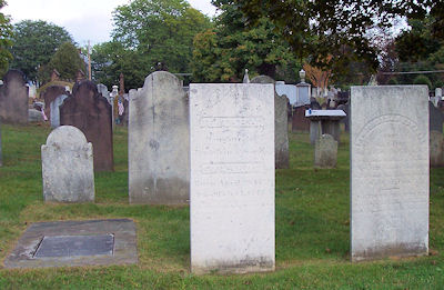 Brainerd, Jerusha and Jonathan Edwards grave monuments