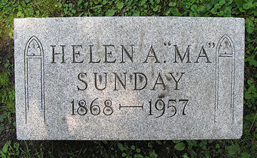 Helen Sunday grave
