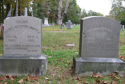 Daniel and Abbie Whittle gravestone
